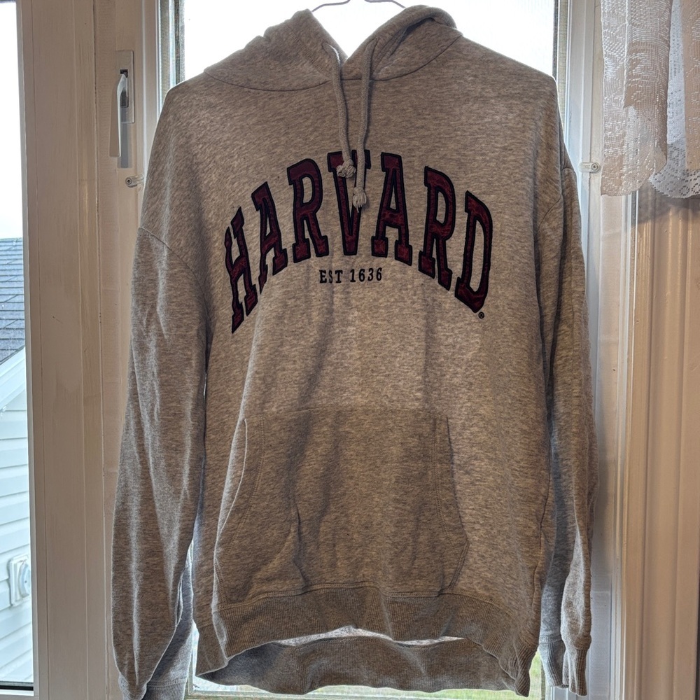 5/$25 H&M Gray Harvard Hoodie